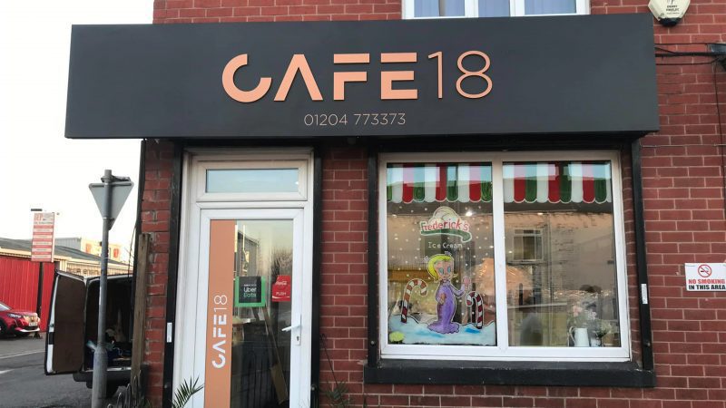 Cafe 18 Shop Fascia
